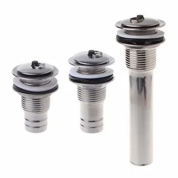 

Bathroom Faucet Vessel Vanity Chrome Drain Sink Drainer Stopper Without Overflow New Hot