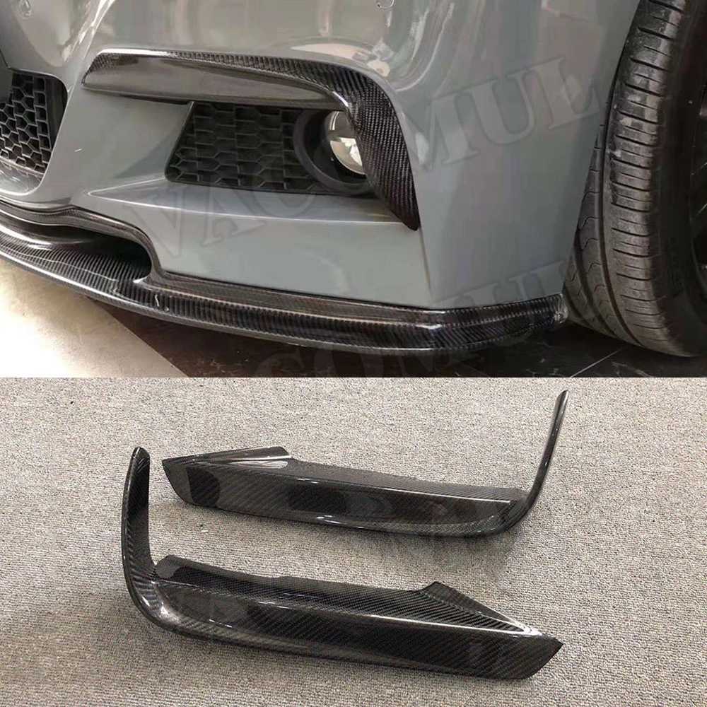 Carbon Fiber Front Bumper Trim Fog Light Cover Fog Lamp Trim for BMW 3