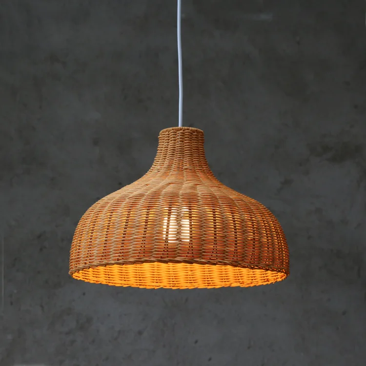 

Handmade Weaving Rattan Pendant Light Creative Personality Art Hanging Lamp Bar Restaurant Bedroom Balcony