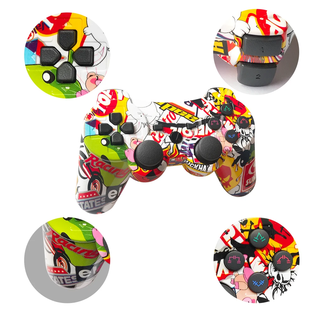 

Bluetooth Wireless Joystick for PS3 Controller Fit For mando ps2 Console For Playstation Dualshock 3 Gamepad For PS3 Console