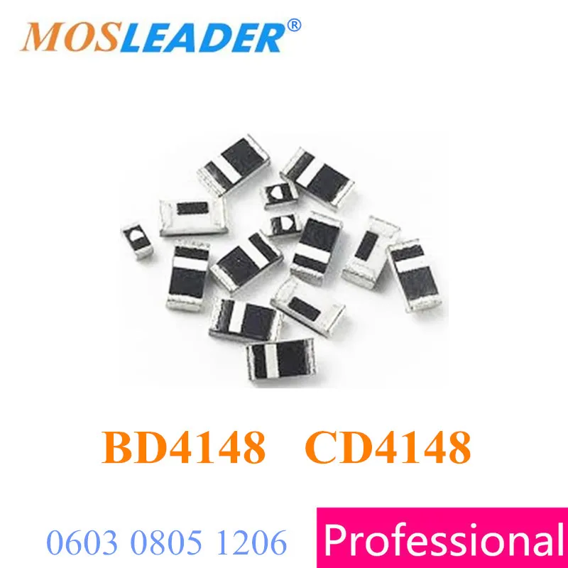 Mosleader BD4148 CD4148 5000 шт. 0603 0805 1206 4148 BD4148WP BD4148WSP CD4148WSP 0.2A 200mA 100 в Swithcing Dio высокое качество |