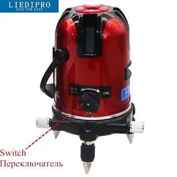 

3D Laser Level Tools Red Beam Line Laser 360 Rotary Cross Line Laser Level Tilt Leveling And Laser Line Receiver