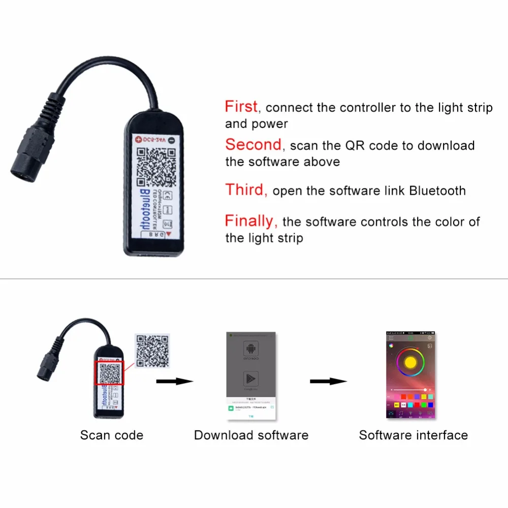 5 V-24 V, RGB/RGBW Wi-Fi Управление; 12V Светодиодные ленты светильник RGB led диммер iOS и Android, Wi-Fi, Управление 2835 5050 RGB лазерный диод tpae лампа