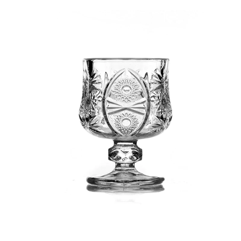 

Set of 6 50ml shot glass machine made classical lead free glass mini liqueur glasses 1.7 ounces