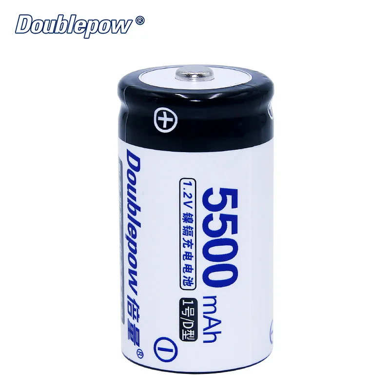 Doublepow Original D Size Rechargeable Battery DP D5500mAh 1.2V Ni CD