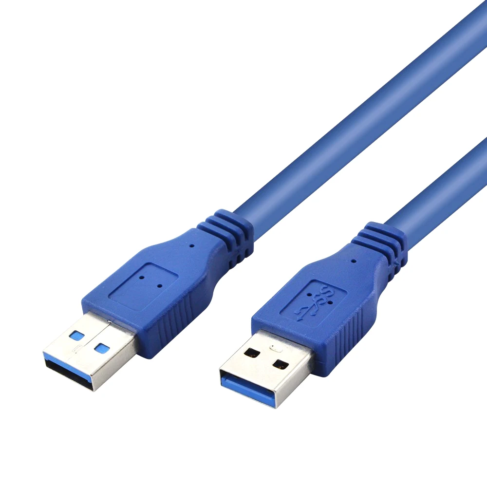 

Fast Speed Blue USB 3.0 A type Male to Male USB Extension Cable AM TO AM 150CM 4.8Gbps Support USB2.0 for pc usb flash disk