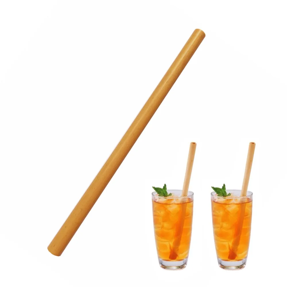 

Cutlery Organic Bamboo Drinking Straw Party Birthday Wedding Reusable Biodegradable Straws Wooden Tableware Safe Home Dinnerware