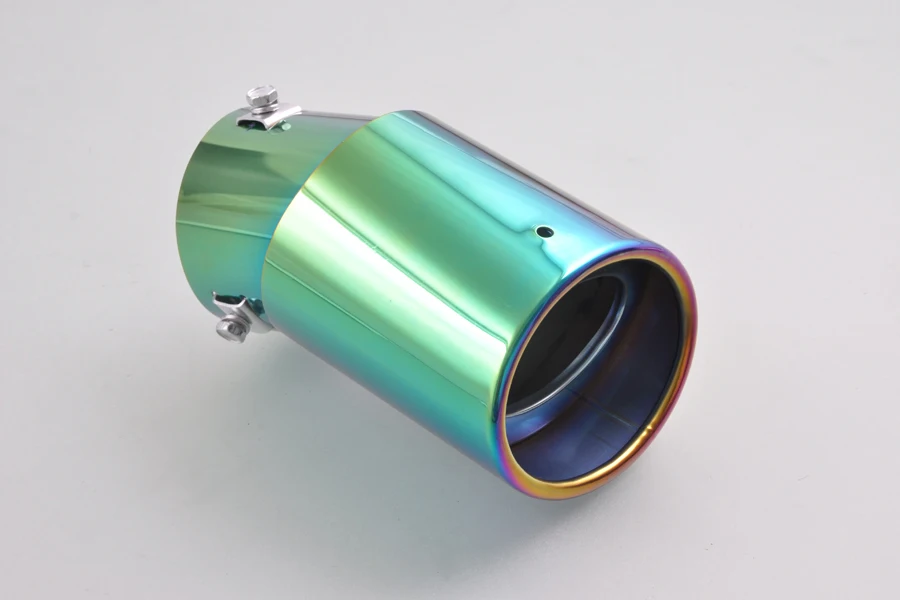 Универсальный Регулируемый цветной глушитель выхлопной трубы 58-70 мм внутренний диаметр [QPA134]