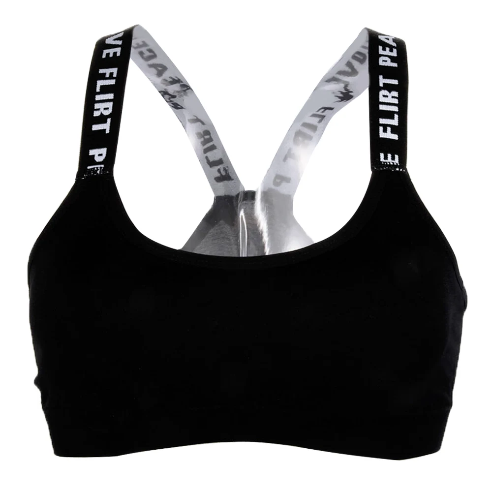 

Hot selling Fashion Women Bra Padded Fitness Tank Stretch Workout Underwear Casual Solid ladies girls Vest Bra