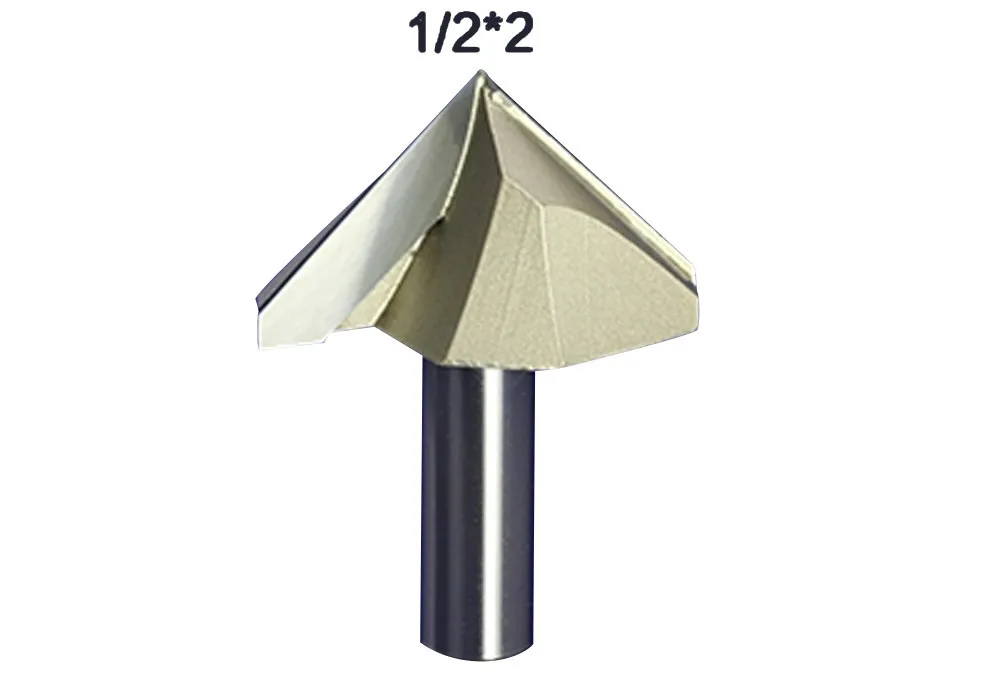 1PcSuperiorTungstenCarbide3DChamferBitCarvingToolVGroove