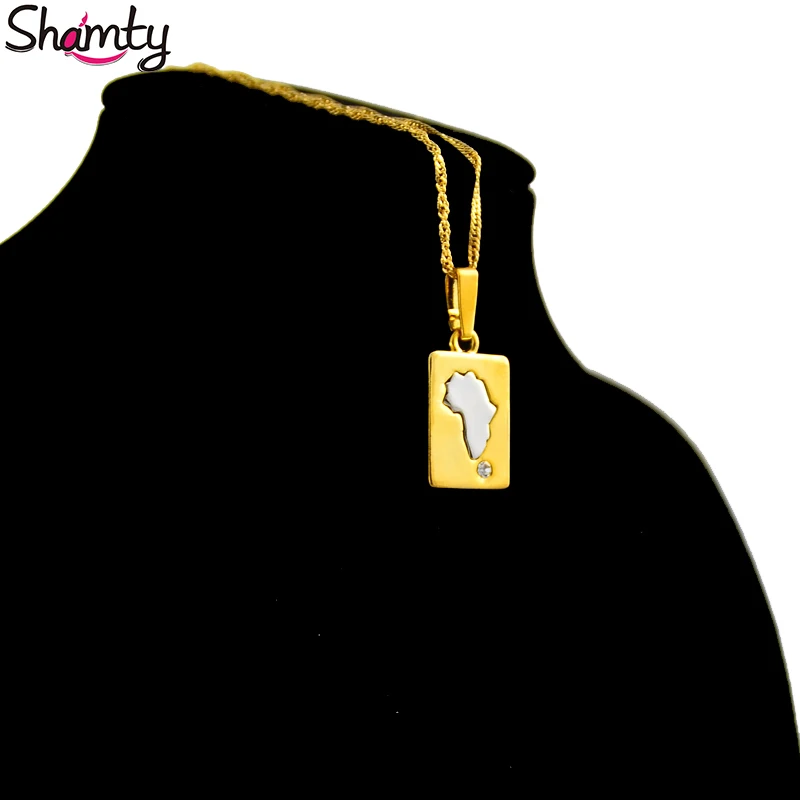 

Shamty 1pc Free Shipping Africa Map Pendant Necklace Hiphop Item Wholesale