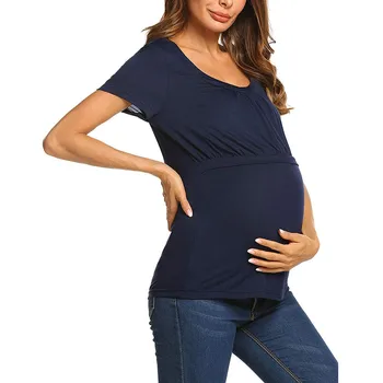 

2019 maternity funny Sleeveless Tops Breastfeeding T-Shirt women clothes plus size Nursing Tops T-shirt For Breastfeeding 5.23