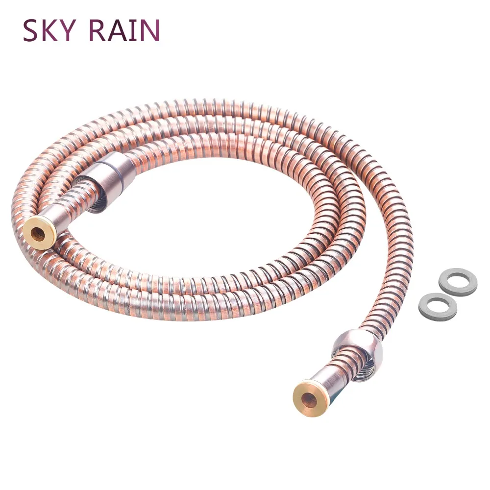 

SKY RAIN Bathroom Accessories High Temperature Heat Resistant Stainless Steel Flexible ORB Shower Hose Pipe