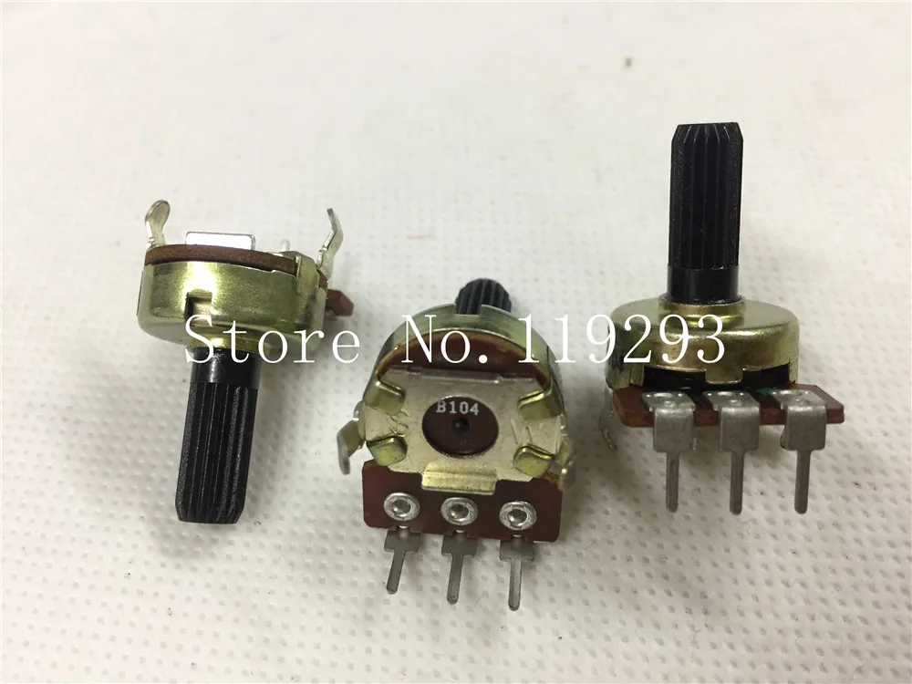 

[ SA taiwan 161 type potentiometer without switch B100K 15 axes--10PCS/LOT
