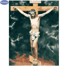 5D Diy Алмазная вышивка крестиком с изображением Иисуса, фото на заказ, полная квадратная Алмазная вышивка, Мозаичный набор для подарка, домашний декор