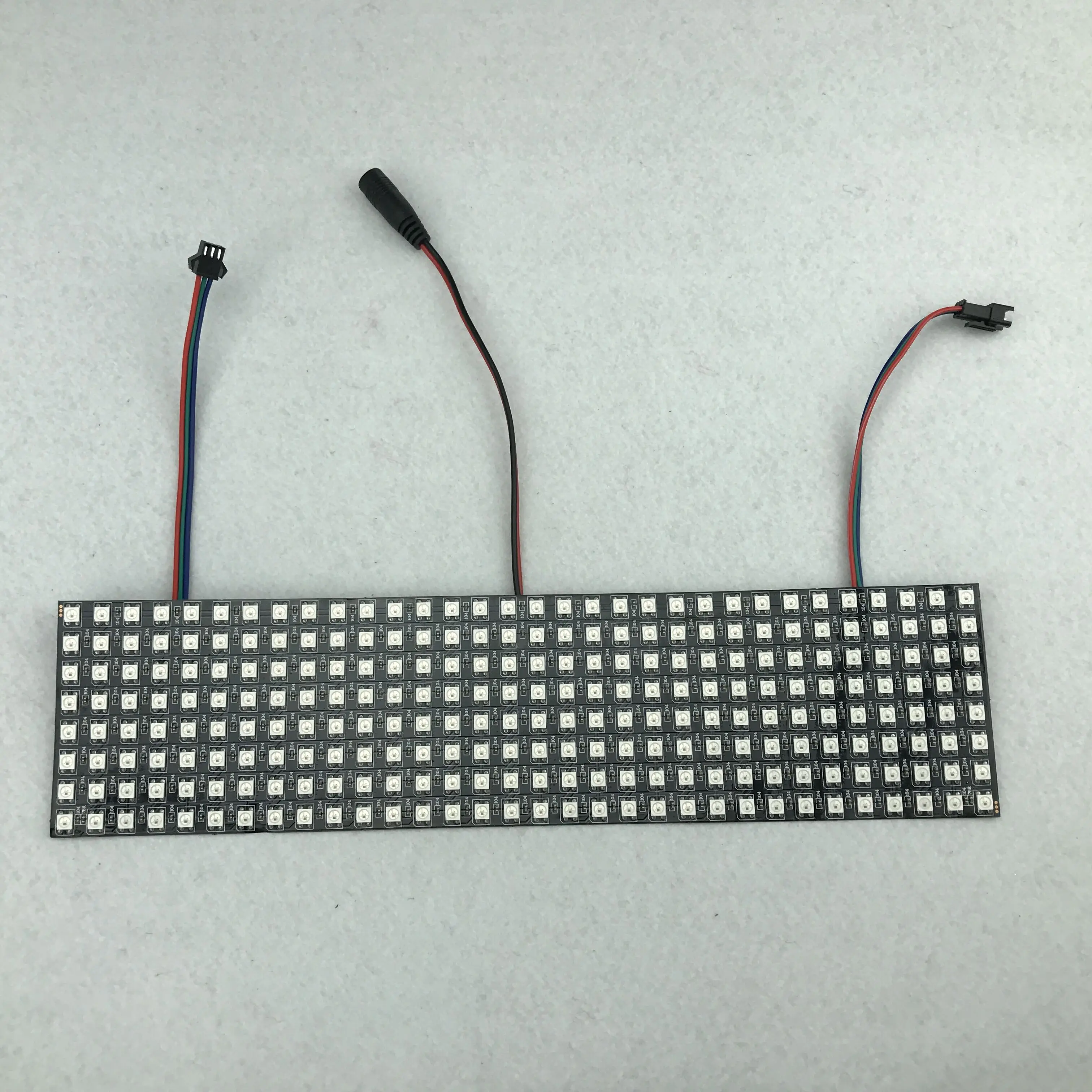 

DC12V input P10mm SK6812 addressable 32pixels*8pixels led digital flexible panel light,size:32cm*8cm;IP20