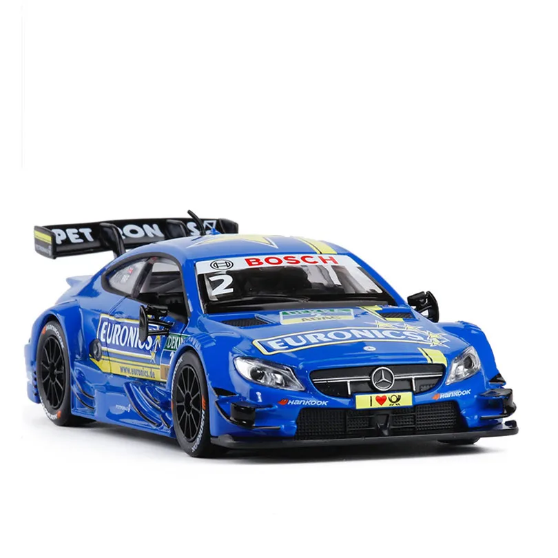 1/32 C63 DTM игрушечный автомобиль, модель автомобиля из сплава, детские игрушки с отворотами, Подлинная коллекция, подарок для внедорожника