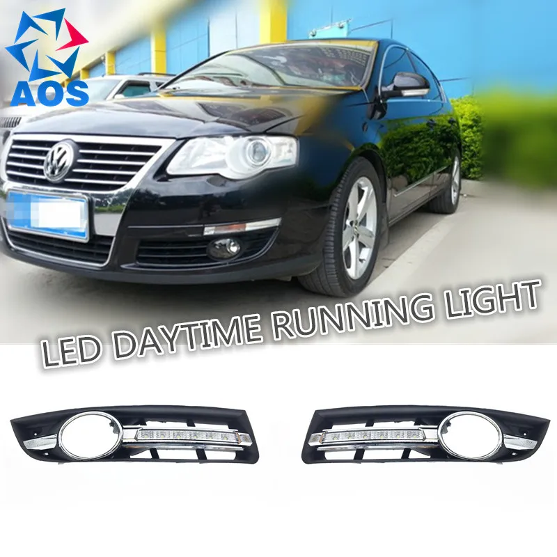 2PCs/set car styling relay LED Car DRL Daytime Running Lights for VW