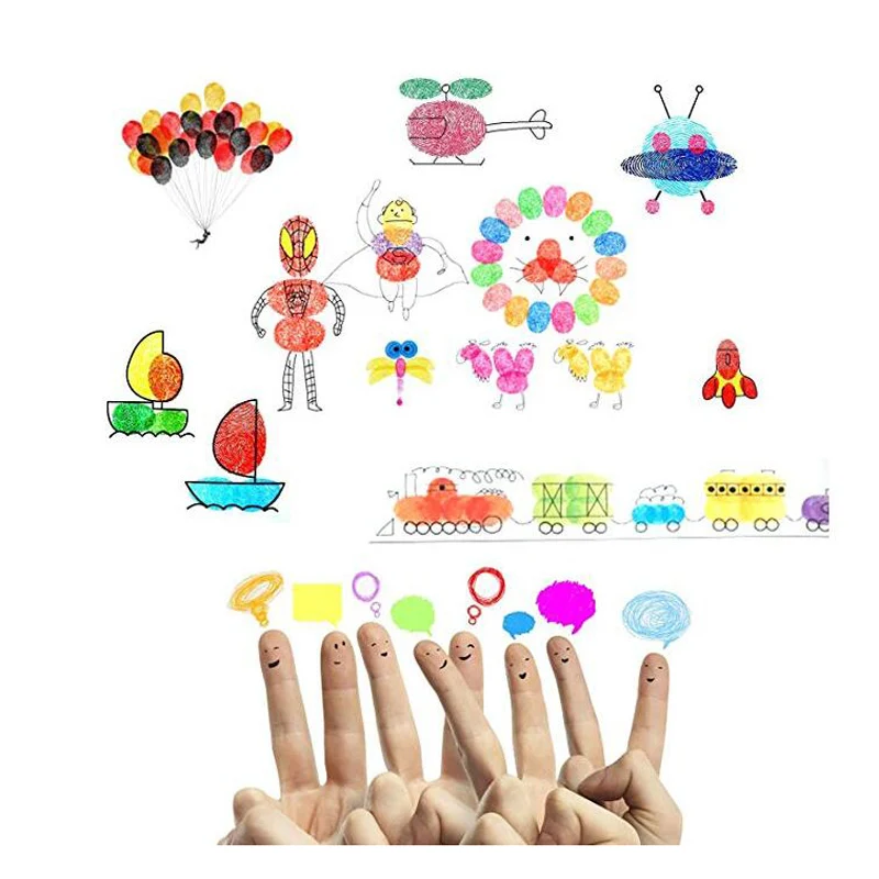 15 Colors Craft Ink Pad Stamps Partner DIY Finger Printing Card Making Children DIY Painting Inks (4)