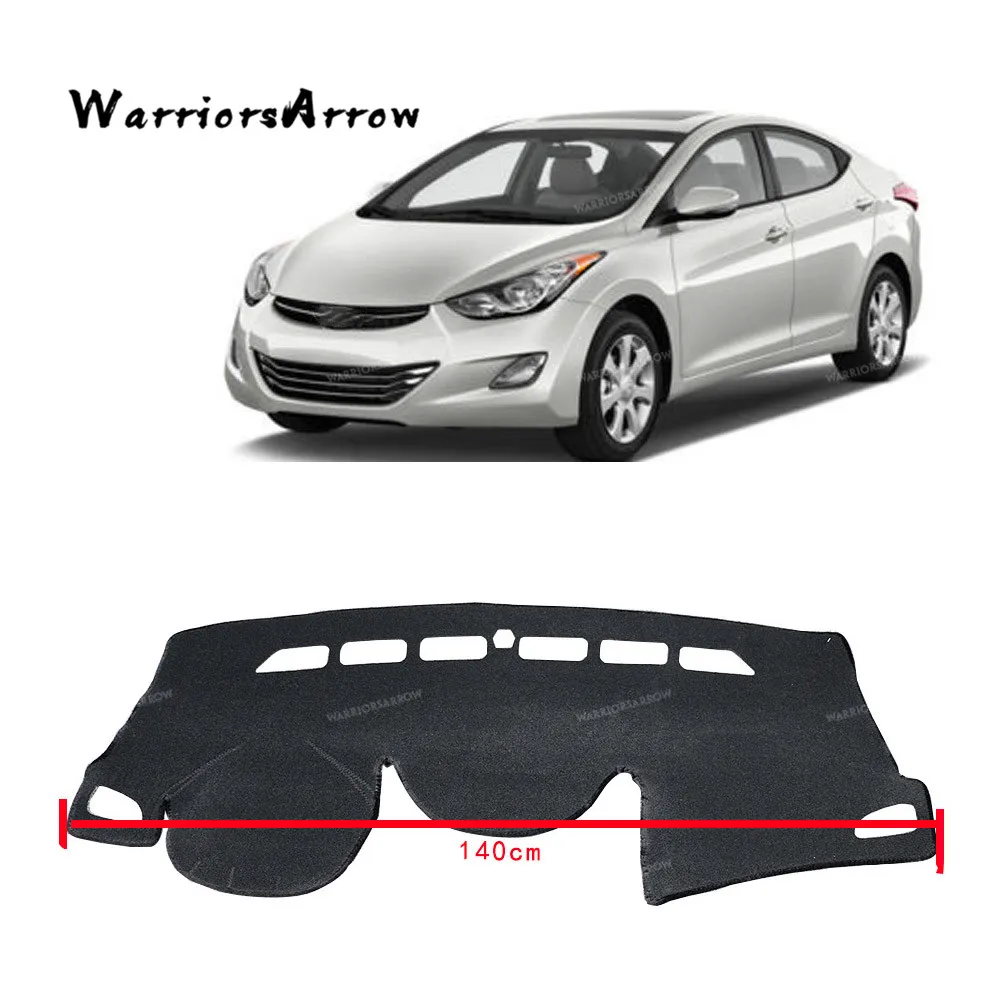 

WarriorsArrow Dashboard Cover Dashmat Dash Mat Pad Sun Shade Dash Board Cover Carpet Protective Mat For Hyundai Elantra Avante