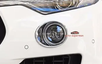 

Chrome Front Fog Light lamp cover Bezels trim For Maserati Levante 2016 2017