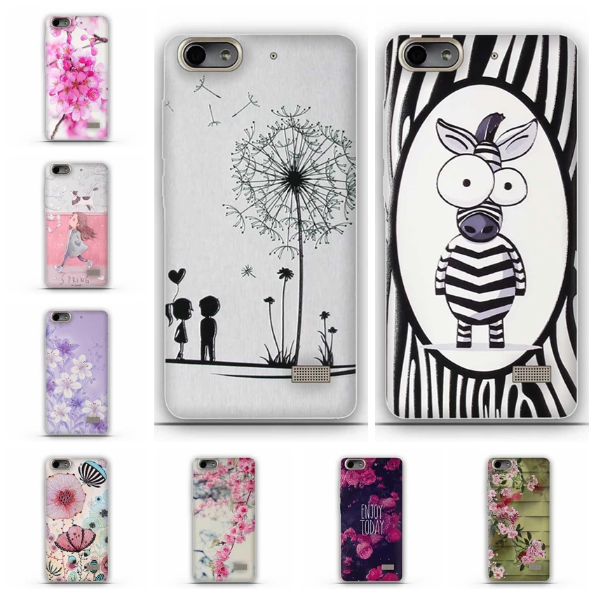 

Soft Silicon Cover For Huawei Honor 4C 5.0" Phone Back Case For Huawei Honor 4C G Play CHM-CL00 Mini Capa Cute 3D Relief Carcasa