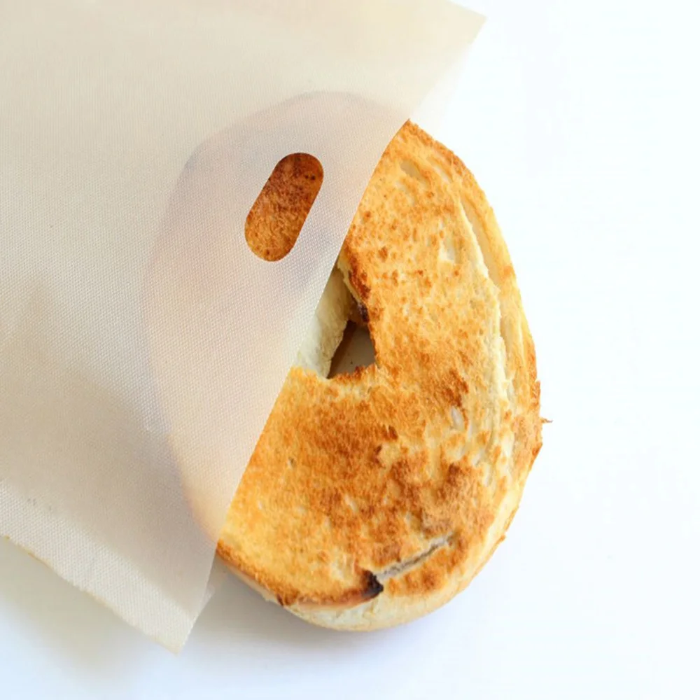 2 шт многоразовый тефлоновый высокотемпературный мешок для тостов Ptfe Стекловолоконный мешок для тостов поджаренный сэндвич антипригарные запеченные сумки для тостов инструменты