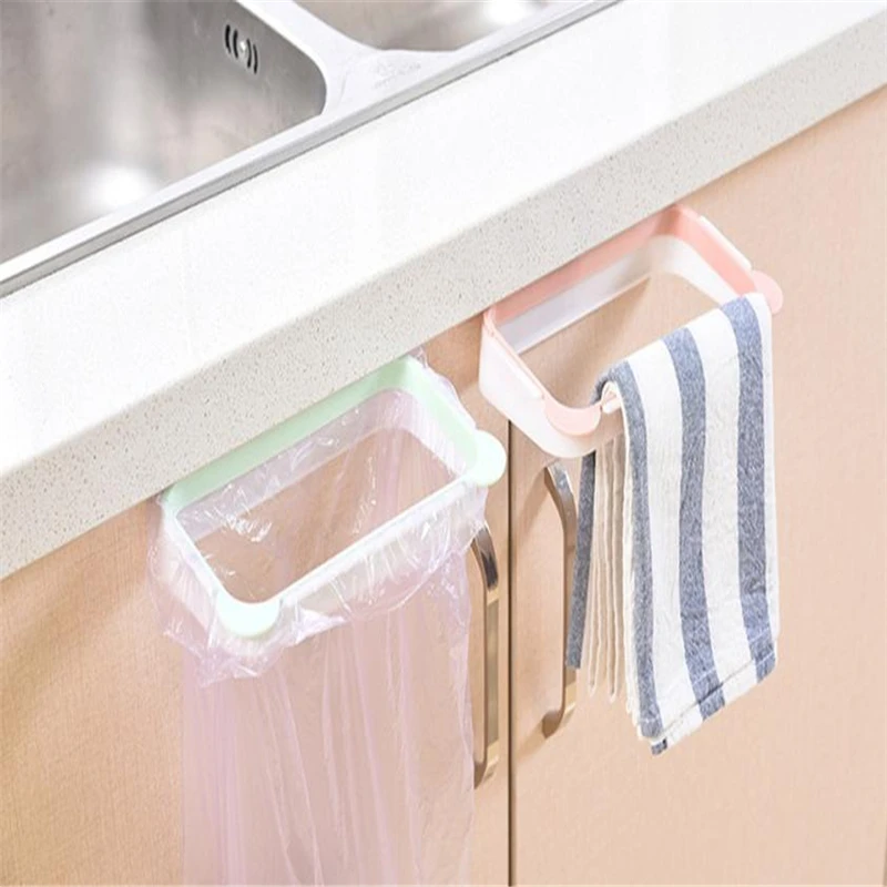 New Creative  Garbage Bag Holder Plastic Bracket Stand Rack Kitchen Trash Storage Hanger Wear-resistant hot Easy to Use C0228   15