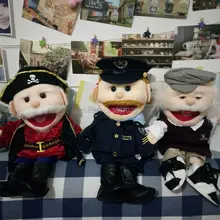 Полицейский Пират капитан марионетка плюшевая набивная ручная марионетка вентрилокистская ручная марионетка детские игрушки 40 см