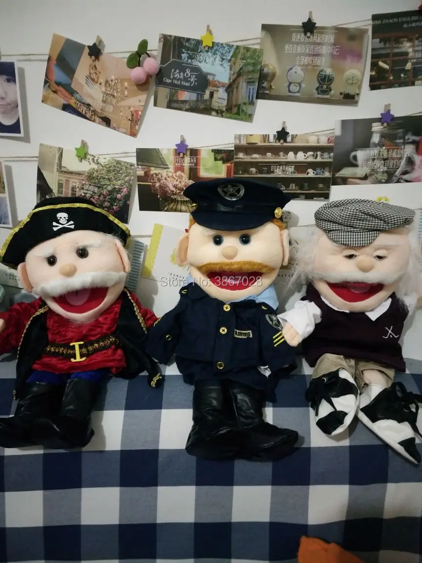 Новый полицейский Пират капитан марионетка плюшевая набивная ручная