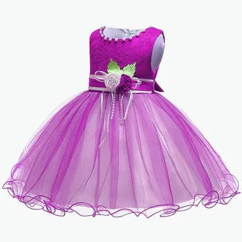 

Newborn Baby Girl princess Dress Flower Baptism Dresses for Girls 1Year Birthday Party formal dress Wedding Infant Baby Clothing