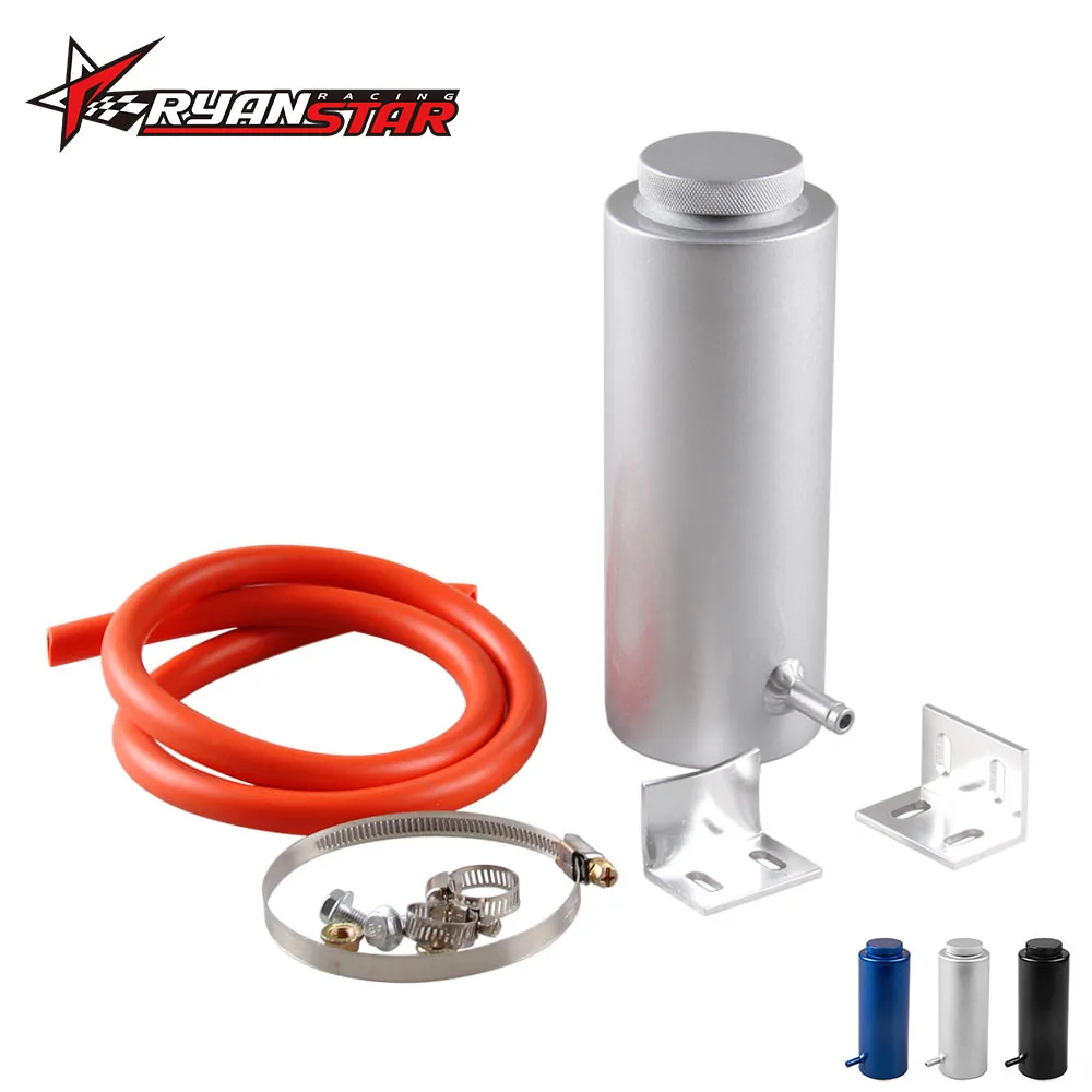 

Oil Catch Can Sports Styling Radiator Coolant Overflow Fuel Tank Cylinder Aluminum 800ml for Universal Car
