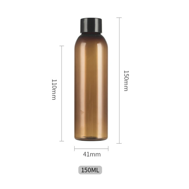 1pcs 150ml brown round shoulder cover bottle Emulsion toner empty bottle Travel portable sub-bottles wholesale BQ163 1pcs 150ml brown round shoulder cover bottle Emulsion toner empty bottle Travel portable sub-bottles wholesale BQ163