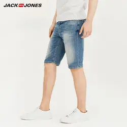 Jack & Jones 2019 Новая мода 100% хлопок slim fit мужские короткие джинсы | 217243504