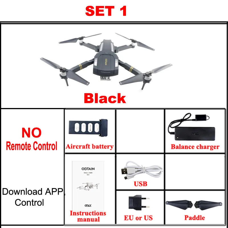 Lamsam получить складной селфи Дрон с камерой gps FPV в режиме реального времени RC Квадрокоптер удержание высоты Rc вертолет пульт дистанционного управления игрушка - Цвет: SET1