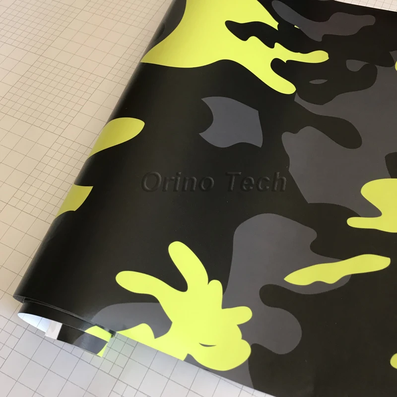 Black Grey Yellow Vinyl Film Sticker-4