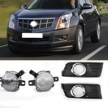 

Areyourshop 4PCS/SET Car Fog Lamps Driving Lights & Covers RH & LH For Cadillac SRX 2010-16 Front Bumper Fog Lamps Car Auto Part