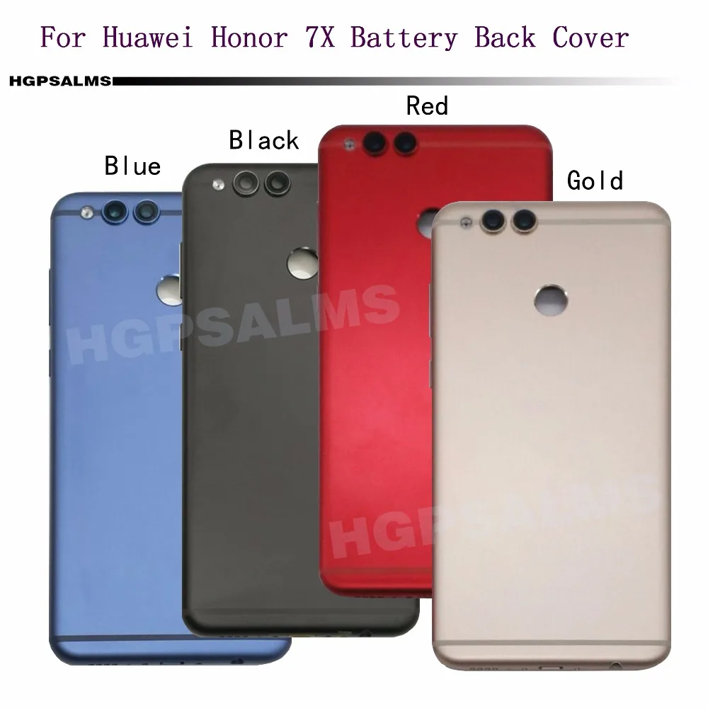 

For Huawei Honor 7X Battery Back Cover Rear Housing Case For Huawei Enjoy 7 with fingerprint Sensor Flex Cable Camera Lens