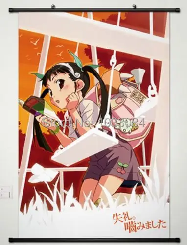 Домашний декор Аниме Bakemonogatari настенный прокрутки плакат Hachikuji Mayoi | Дом и сад