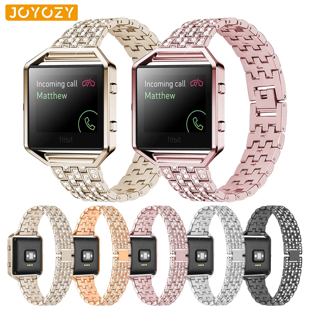 Joyozy из нержавеющей стали сменные наручные часы ремешок рамка для fit bit Blaze браслет часы из нержавеющей стали для fit bit