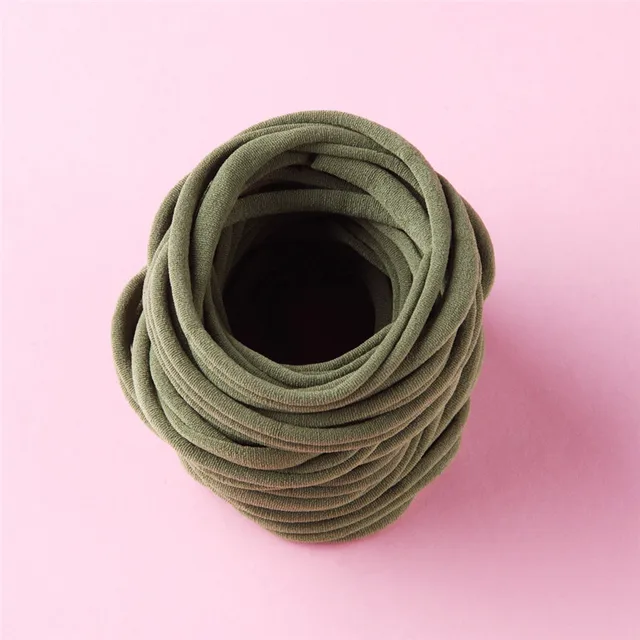 10pcs/lot Nylon Headband for Baby Girl DIY Hair Accessories Elastic Head Band Kids Children Fashion Headwear baby turban 24