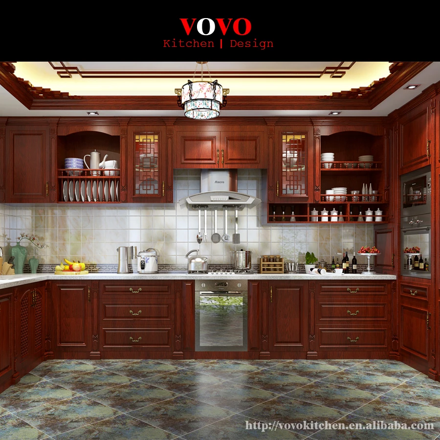 Modern Design Modular Solid Wood Kitchen Cabinet Made In China In