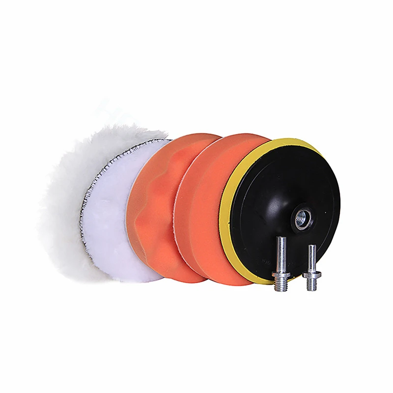 

4 Inch High Gross Car Polisher Buffer Polishing Buffing Pad Kit + M10 Drill Adapter Car Care Kits Car beauty Tool