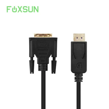 

DisplayPort to DVI Adapter DisplayPort to DVI-D 24+1 Adapter Cable Support 1080P Full HD with Gold-Plated for Desktops/Laptops