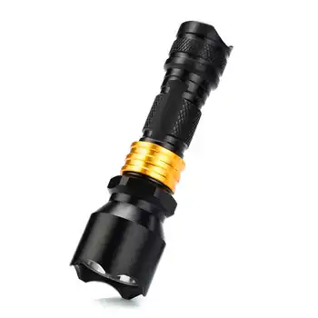 

HOT Mini Q5 High Power Torch LED Tactical Flashlight AAA Lamp Light powerful led flashlight laser pointer #4S12