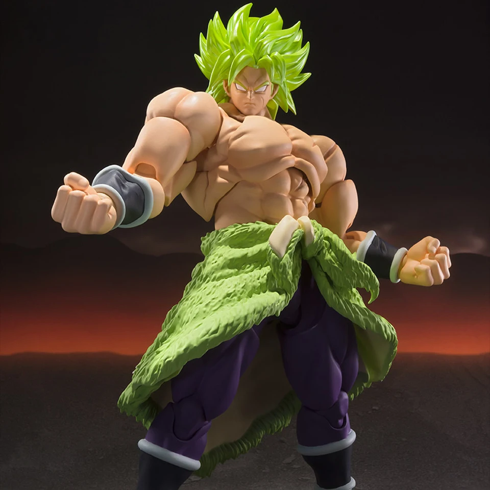 Tronzo Original Tamashii Nations Bandai S.H. Figuarts SSJ Broly Full Power Dragon Ball Super Broly SHF PVC Action Figure Toys