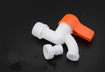 

1Pcs 20m 1/2"Plastic faucet pp tap male thread small install washing machine wholesale garden Plastic Water Dispenser Faucet Tap