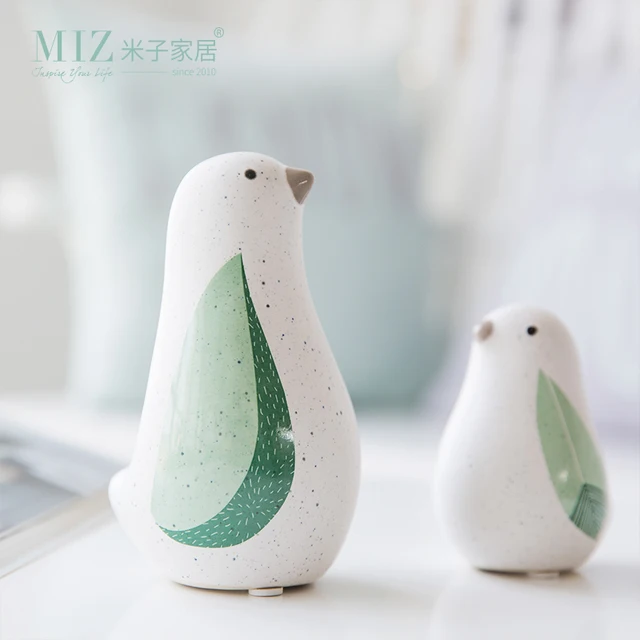 Miz 1 Piece Bird Figure Ceramic Figurines Home Decoration Miz 1 Piece Bird Figure Ceramic Figurines Home Decoration Accessories Cute Gift For Kids