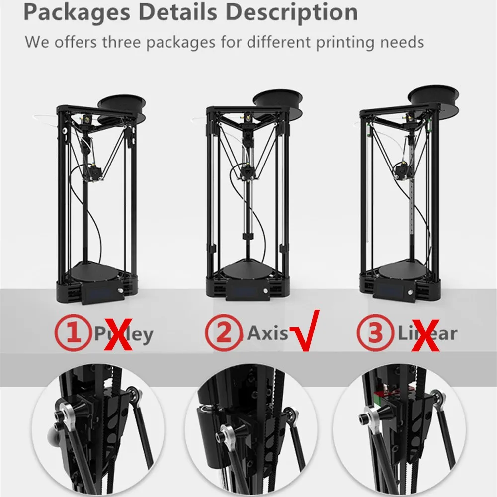 Axis Rostock Kossel 3D Printer  (4)