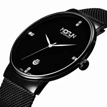 

2019 Luxury Brand Men Watches Full Steel Mesh Belt Fashion Watch Male Waterproof Military Wrist Watch Hodinky Relogio Masculino